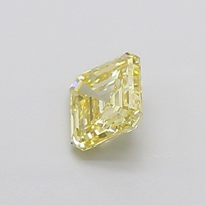Diamant de laboratoire certifié IGI, 0,91 carat, taille Asscher, jaune fantaisie, clarté VS2, finition EX, diamant CVD en vrac, fabricant - Product Image 2