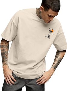 T-shirt graphique oversize pour homme, imprimé graffiti Y2K, manches courtes, décontracté, style streetwear, 100% coton peigné - Product Image 2