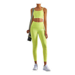 Ensemble de yoga léger personnalisé pour femme, écologique, sans couture, respirant, à carreaux, taille mi-haute élastique, ensemble de sport pour femme - Product Image 3