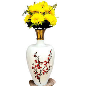 Florero Moderno de Hierro con Flores Artificiales, Centro de Mesa Decorativo |   Jarrón Decorativo para Sala de Estar, Decoración del Hogar, Diseño para Bodas y Fiestas - Product Image 2