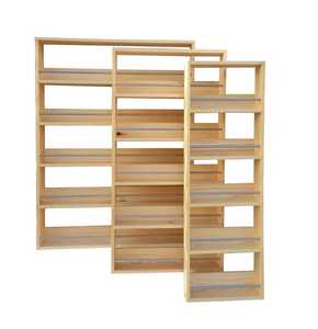 Modular 3 Piece Wooden Spice Rack Set <b>Wall</b> <b>Mounted</b> Multipurpose Storage <b>Shelves</b> Natural Wood Pantry Organizer - Product Image 1