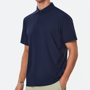 Polo en coton respirant pour hommes, personnalisable avec logo brodé, manches courtes, tricoté, pour le golf, vente en gros - Product Image 6