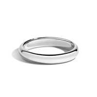 Özel 4mm 14K 18K Rodyum Kaplama Donut Şeklinde Ağır Yuvarlak Kubbeli Elmas Alyans Unisex Kalın Üst Üste Takılabilen Erkek Kadın Hediye Toptan