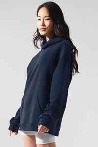 Sudaderas con Capucha Extra Grandes de Algodón Grueso Estilo Coreano para Mujer, Sudadera Holgada con Estampado de Logotipo Personalizado - Product Image 3