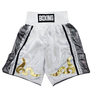 Shorts de boxe personnalisés pour hommes, écologiques, 100 % polyester, taille mi-haute élastique, décontractés, respirants, tissés - Product Image 4