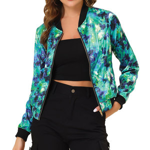 Top Selling OEM Service Custom Log Printing Fashion Women Printing Varsity <b>Jackets</b> Comfortable Apparel For Casual Use - Product Image 1