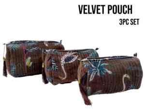 Set de Bolsas de Terciopelo para Artículos de Aseo, Bolsa de Maquillaje para Cosméticos, Regalo de Cumpleaños, Boda, con Cierre, para Damas de Honor - Product Image 4