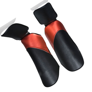 Factory Direct Custom Design Heavy Duty Adult Boxing Gear Shin <b>Pads</b> Guards Cowhide Material ODM OEM Service Available - Product Image 3