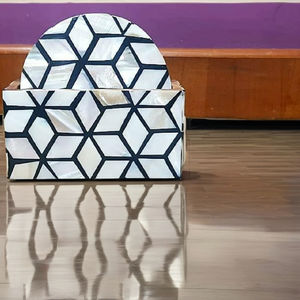 Venta caliente de lujo hecho a mano madre de perla conjunto de posavasos nuevo modelo ecológico fácil de usar mantel/almohadilla para el hogar - Product Image 1