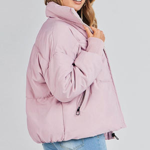 OEM Factory Prices Women's Customized Heated Eco-Friendly <b>Quilted</b> Puffer Coat Jacket Nylon Lining Waterproof Breathable Casual - Product Image 3