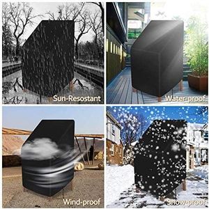 Coperture Impermeabili Resistenti per Sedie da Patio, Coperture Impilabili Impermeabili per Mobili da Esterno - Product Image 3