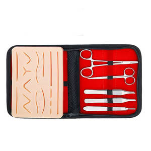 Kit de suture, kit d'instruments médicaux pour la pratique, instruments chirurgicaux manuels pour la formation des étudiants en médecine, pour les hôpitaux et les ORL - Product Image 4