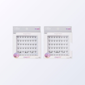 Extensions de cils volumineuses Olrio sans colle, cils individuels, paquet unique PLUS transparents courts, 2 types (choisissez 1) faux cils - Product Image 2