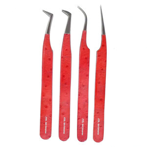 Pinzas para Extensión de Pestañas de Volumen Ruso, Instrumentos de Belleza Profesionales para Artistas de Pestañas, Pinzas de Alta Calidad con Puntas Finas y Estrechas - Product Image 1