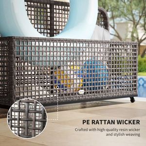 Rattan Storage Basket for <b>Pool</b> Tools & <b>Accessories</b> - Product Image 3