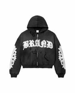 Cotton Fleece Brushed 350gsm Unisex Winter Hoodies Relaxed Fit <b>Jumper</b> Street Hoodies - Product Image 4