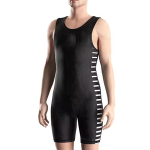 New Arrival Stretchable <b>Singlets</b> Low Price Top Quality Men Wrestling <b>Singlet</b> Lightweight Fabric Sublimation <b>Weightlifting</b> Suits - Product Image 4