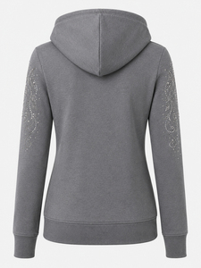Sudadera con Capucha para Mujer con Cristales Brillantes, Sudadera con Capucha de Primera Calidad, Sudadera Cómoda con Puños Acanalados y Bolsillo Delantero - Product Image 2