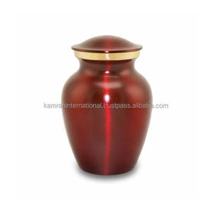Custom Printed American Style Aluminum Metal Enamel Cremation Urn Custom Color <b>Ashes</b> Memorial Wooden Funeral <b>Casket</b> - Product Image 4