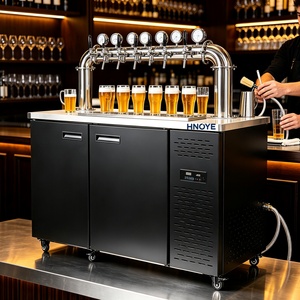 Dispensador de Cerveza de Barril Comercial de Acero Inoxidable de 4 Grifos, Enfriador para Bares y Restaurantes - Product Image 4