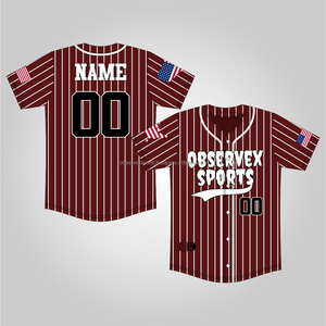 Maillots de baseball personnalisés avec logo et numéro d'équipe – Les meilleurs maillots de baseball et de softball - Product Image 1