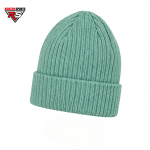 Bonnet tricoté sur mesure en gros pour adulte unisexe, style décontracté, sportif, automne-hiver, couleur unie, neutre, chaud et tissé - Product Image 2
