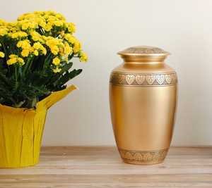 Elegant Brass & Copper Urns India Memorial Keepsakes - Product Image 6