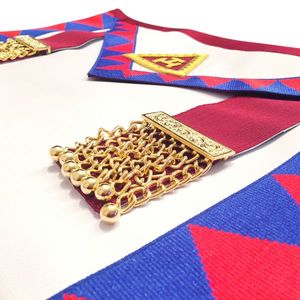 Tablier de Maître du Rite Royal avec Broderie des Compagnons du Rite Royal, Ensemble de Regalia en Peau d'Agneau - Product Image 2