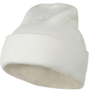 Streetwear Fashion <b>Plain</b> Ribbed Knit Cuffed Beanie Trendy Unisex Solid Color Skull <b>Cap</b> - Product Image 4