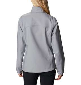 <b>Women's</b> Soft Shell <b>Jacket</b> Full Sleeve Stand Collar Zipper Closure Windproof Autumn Wear Regular Length Solid Color <b>Womens</b> <b>Jacket</b> - Product Image 2