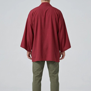 Chaqueta Estilo Kimono Personalizable con MOQ Bajo, Tela Suave, Ropa Urbana Ligera, Chaqueta Kimono Sólida Informal - Product Image 4