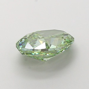 Diamant de laboratoire CVD ovale de 2,71 carats, vert vif fantaisie modifié, clarté VVS2, polissage excellent, pierre précieuse non montée pour bijoux - Product Image 3