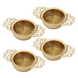 Vintage Silver <b>Tea</b> Strainer with Ornate Handle Polished Metal Mesh Filter for Loose Leaf <b>Tea</b> - Product Image 5