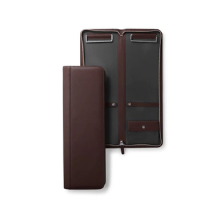 Étui à cravates en cuir PU de qualité supérieure avec fermeture éclair, style moderne et luxueux, léger, meilleur prix du marché pour les acheteurs en gros - Product Image 1