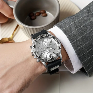 Fashion Mens <b>Watches</b> Luxury Silicone Quartz <b>Watches</b> for Man 7239 - Product Image 5