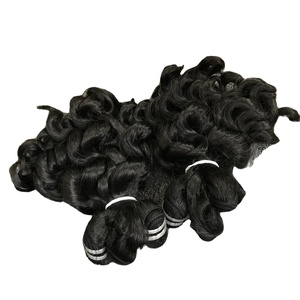 Venta al por mayor 100% Extensiones de Cabello Virgen de Alta Calidad Rizo Natural Liso Gran Stock Color Claro Vietnamita Cabello Crudo para - Product Image 1