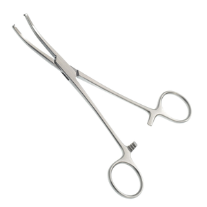 Pinzas Rochester Ochsner de 6 1/2″ Curvas, 1x2 Dientes, Acero Inoxidable, Instrumento Quirúrgico Hemostático con Bloqueo - Product Image 1