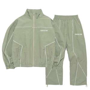 Ensemble de survêtement unisexe pour homme, jogging à capuche, ensemble de sport pour la salle de sport, entraînement, course à pied, léger, respirant, séchage rapide, streetwear - Product Image 1
