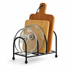 Modern <b>Metal</b> <b>Plate</b> Rack Standing Type Single Tier Kitchen Storage Holder Durable Non-Folding Design for Tableware - Product Image 4