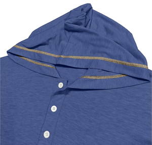 Men's Hooded Short Sleeve Custom Logo High Quality Skin-Friendly Casual T-Shirt Regular Fit Contrast Trim Regular Length Plain - Product Image 5