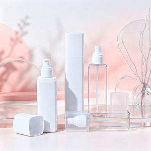 ขวดโลชั่น โทนเนอร์ และเซรั่มแบบเปล่า ขนาด 150/200/250 มล. บรรจุภัณฑ์พลาสติก ขวดปั๊มโลชั่นทรงเหลี่ยม ขวดพลาสติก PET สำหรับผลิตภัณฑ์ความงาม - Product Image 5