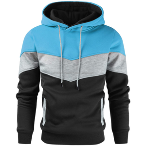 OEM logotipo personalizado última llegada hombres sudadera 100% algodón en blanco pantalla personalizada impresión de gran tamaño sudaderas con capucha para hombres - Product Image 3