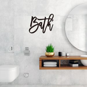 CIFbuy Targa da Bagno Moderna Nera Stile Rustico Vintage, Decorazione da Parete per Casa, Regalo per il Servizio di Ritiro Temu su TikTok - Product Image 3