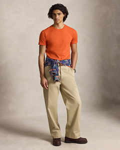 Men’s Plain Orange Cotton Crew Neck <b>Short</b> <b>Sleeve</b> T-Shirt – Soft, Lightweight, Comfortable Casual Wear for Everyday Fashion - Product Image 3