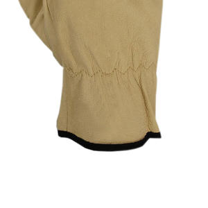 Gants de sécurité d'hiver anti-coupure en cuir double paume certifiés CE, en cuir de vachette de haute qualité, mitaines de travail à doigts complets, vente en gros industrielle - Product Image 3