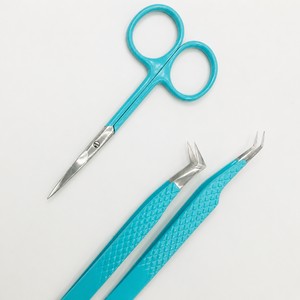 HARRAR GROUP COMPANIES – Ensemble de pinces à cils de précision en acier inoxydable et ciseaux, 13 cm de longueur, pointe lisse pour extensions de cils - Product Image 4