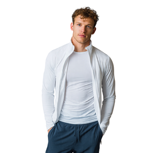 Chaqueta Deportiva para Hombre al por Mayor, Cuello Alto, Resistente al Viento, Transpirable, 100% Poliéster, Corte Regular, Informal, para Entrenamiento - Product Image 3