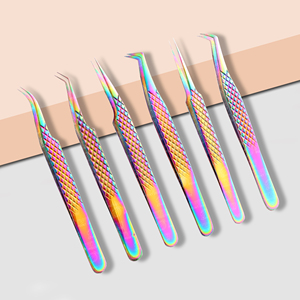 Private Label Easy Pickup 0.03mm Lashes Tweezers Durable Non-Corrosive False Lash Tools Pointed Fiber Straight Eyelash Extension - Product Image 4