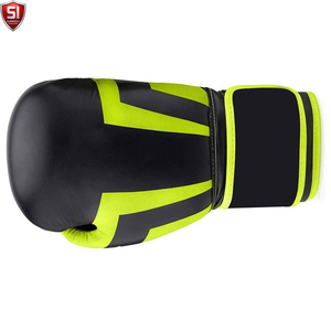 Ensemble de boxe SUMROOS SI : Gants en cuir noir et vert avec sangle de poignet réglable – Équipement d'entraînement durable, protecteur et confortable - Product Image 5