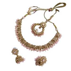 Juegos de Joyería Chapada en Oro de la India y Pakistán a Precios de Mayoreo 2026, Collares y Aretes para Mujeres, para Bodas y Fiestas, Joyería para Chicas - Product Image 1